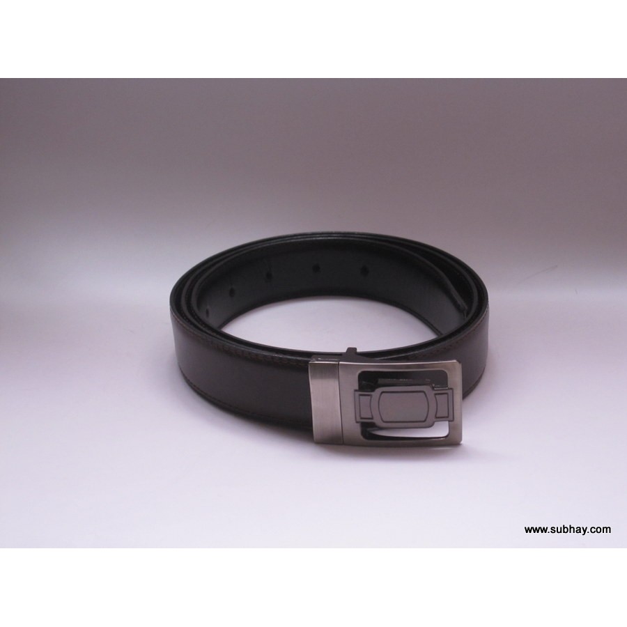 Genuine Leather Fippable Waist Belt  GLB#02 - Bodo & Black